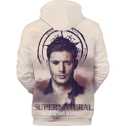 Sidno New Arrival Supernatural 3D Hoodies Men/Women Fashion Casual Sweatshirt 3D Print Supernatural Mens Hoodie Pullover Top