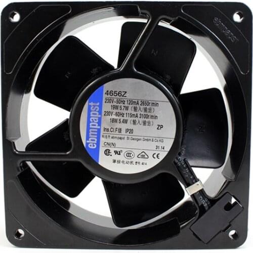 New original 4656Z 12038 230V 19W all-metal high temperature fan