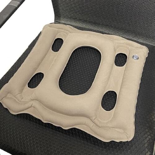 Portable Breathable Flocking Air Pillow Inflatable Cushion for Outdoor Camping Outdoor Picnic Accessories