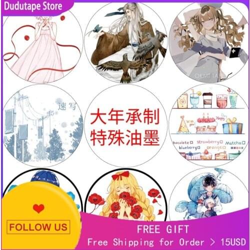 Taiwan Made Special Oil Washi Tape Human Sunset Poem Frame