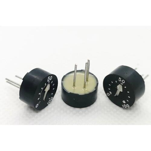 30pc Glass Glaze Potentiometer 93PR10K 93PR10KLF With Scale Potentiometer 3009P-10K 100 200 500R 1K 2K 5K 10K 93PR Potentiometer