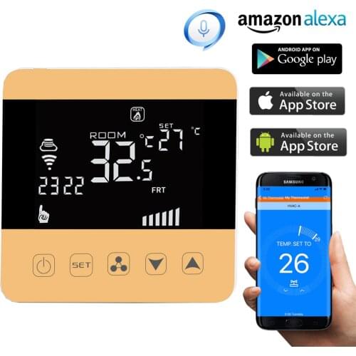 New Arrival Air Conditioning Central Heat Room Fan Coil Smart Touch Wifi Thermostat