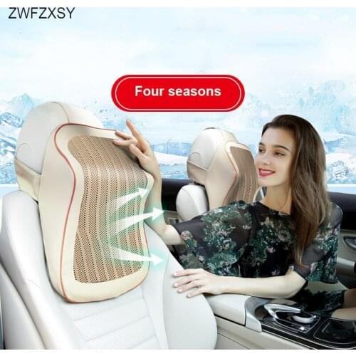 Four Seasons General Car Seat Headrest Neck Massage Car Pillow Breathable Memory Foam Neck Headrest Car Cover Car Pillow