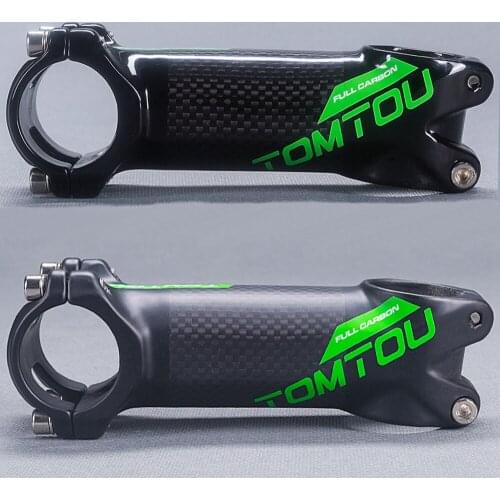 TOMTOU Aluminum Carbon Bike Stem 3K Matte Blue Mountain Road Bicycle Parts Handlebar Camp 31.8mm - T68M43