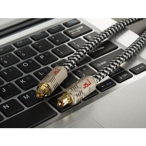 WinAqum Premium Digital Fiber Optical Optic Audio TosLink Cable for AMP SPDIF MD DVD Gold Plated Plug Core Wire WG-72