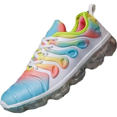 Large Size Color Soft Bottom Transparent Sneakers for Women Baseball Women Casual Shoe Running