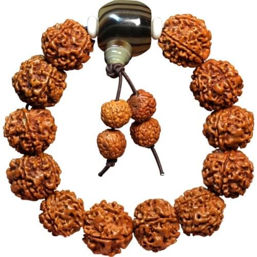 Buddhist Tibetan Five-petal Vajra Bodhi Bracelet Buddha Charm Bangle Jewelry Prayer Bead Mala Bracelet Fashion Accessories