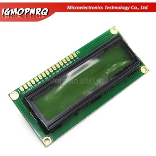 1pcs lcd 1602 yellow screen Character LCD Display Module Blacklight New and Black code new