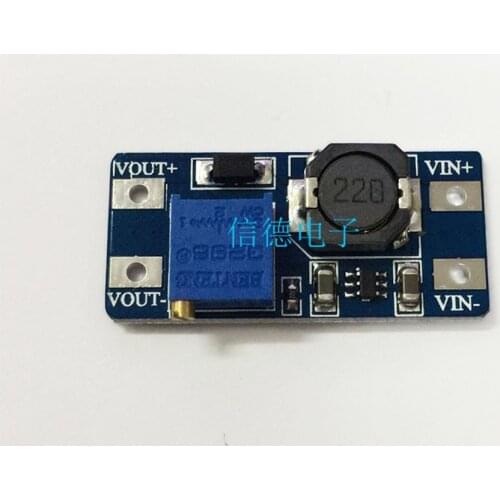 2PCS MT3608 DC-DC boost module 2A boost board input voltage 2-24V rise 5/9/12/-28V adjustable