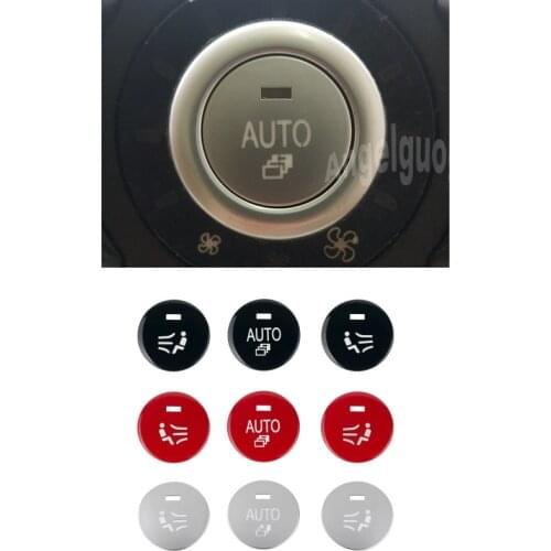 ABS Car Climate Control Knob Panel Switch Knobs Button Air Conditioner Button Repair Cap Cover For BMW 5 Series E60 E61