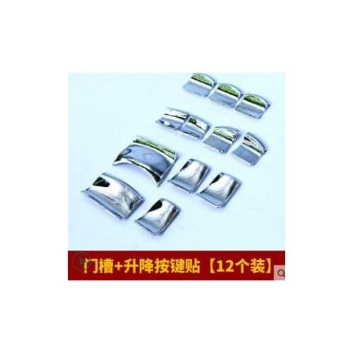 For Nissan Qashqai j11 X-trail T32 Almera Almera Sylphy Teana Tiida Chrome Car Window Lift Switch Button Cover Auto Accessories