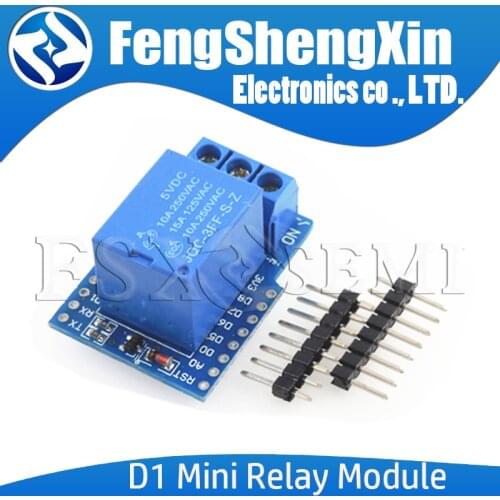 For Wemos D1 Mini Relay Shield One Channel for Wemos D1 Mini Relay Module For Arduino ESP8266 Development Board