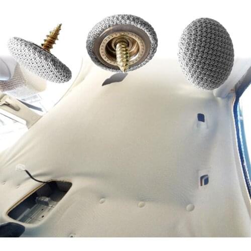 10pcs Car Interior Ceiling Cloth Fixing Screw Cap Roof Repair Modification Nylon Fabric Buckle fabric upper fasteners