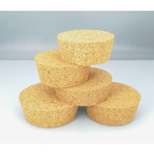 2pcs/lot Lab big size Top DIA 88mm to 105mm Wood Cork plug Essential Oil Pudding Glass Bottle Lid Thermos flask stopper