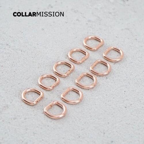 10mm Metal Non-Welded Adjustable D Rings For Backpacks Straps Shoes Bags Pet Collar Dee Buckles DIY Accessories DK10M