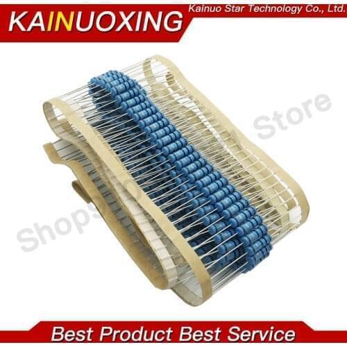 10pcs 3W Metal film resistor 1% 1R ~ 1M 1R 4.7R 10R 22R 33R 47R 1K 4.7K 10K 100K 1 4.7 10 22 33 47 4K7 ohm igMopnrq