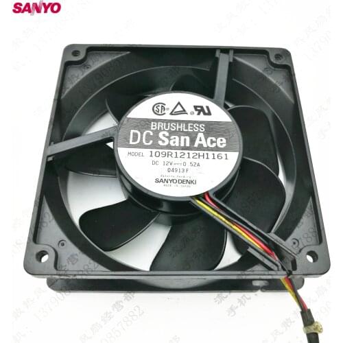 SANYO New and 12038 109R1212H1161 12CM 120mm 12V 0.52A winds of double ball bearing cooling fan 120*120*38mm