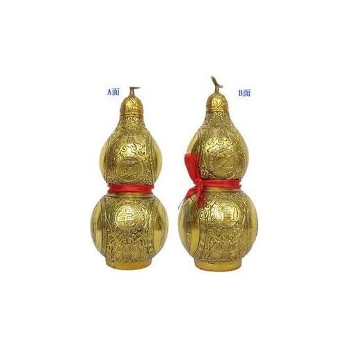 The opening of authentic gossip copper gourd 19 cm high house defends the illnesses and misfortunes (large) priceroom Art