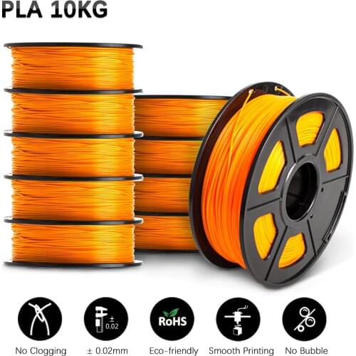 PLA 3D Filament 3D Printer Plastic 1.75MM 10 Rolls / Set Refills Bendable Non-Toxic Fast Shipping Printer Handles GOHIGH