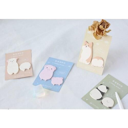 Happy round sticky note memo pad(1pack)