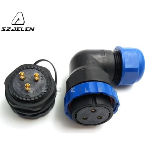 SD28TA-ZM, waterproof connector 3 pin, IP67, LED wire Panel Mount connectors, Electrical equipment power connector plug socket
