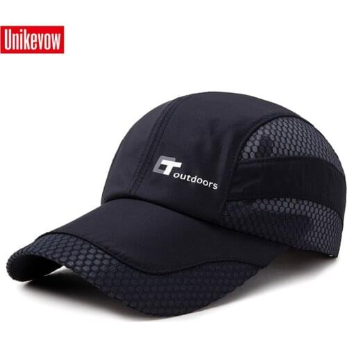 UNIKEVOW Mesh Baseball Cap Quick-dry Sun Hats For Men And Women Light Hat Sports Leisure Outdoor Caps