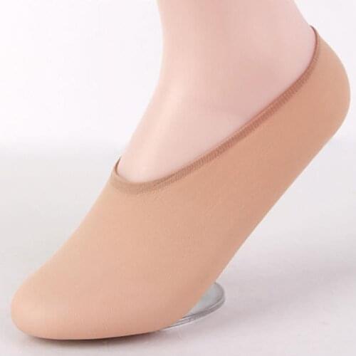 Silky Breathable Silicone Anti-Slip Low Cut Invisible Summer Women Secret Socks