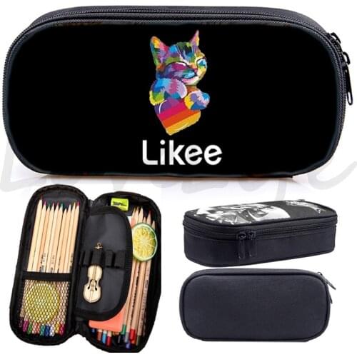 Cute Likee Video APP pencil case Students kids pencil bag fashion high quality cute stationery bag Likee pen bag for kids