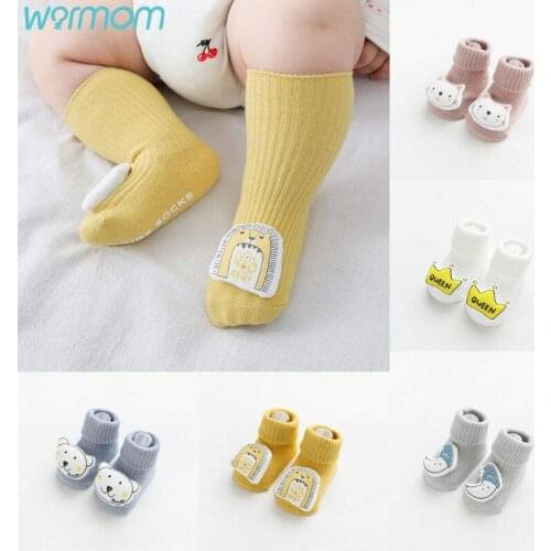 Warmom Autumn And Winter New Non-slip Toddler Baby Socks Children Floor Socks Tube Baby Socks