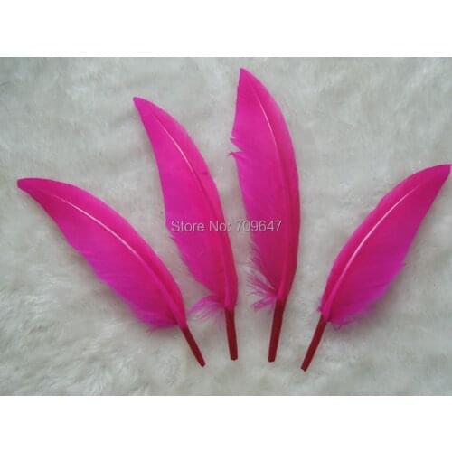 Feather decoration!50PCS/LOT!9-15cm Curved Rose Goose Quill Feathers,Rose Goose Feathers 9-15cm diy hot