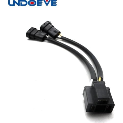Undoeve H4 to H9/H11 Wire Harness Adapter for Dual Beam Headlights H4 Splitter Harness for Motorcycles