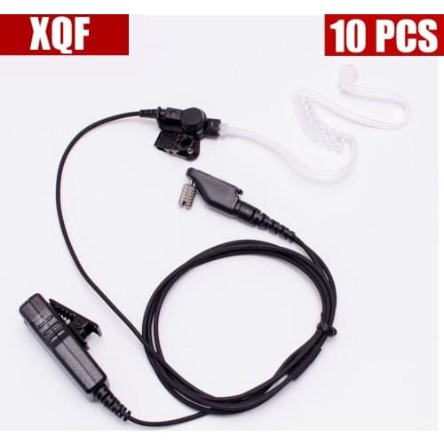 XQF 10PCS Two-Wire Clear Earbud Headphone for ICOM IC-F30GT F30GS F31GT F31GS F40GT Radio