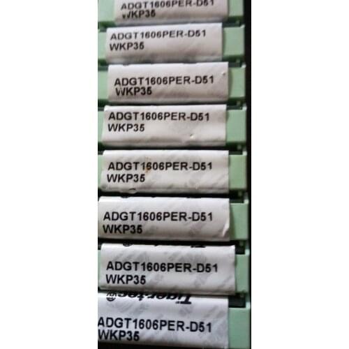 10PCS CARBIDE INSERT ADGT1606PER-D51 WKP35