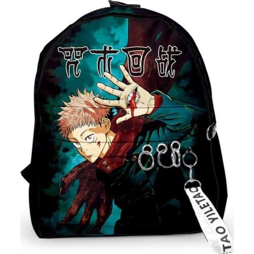 2021 Anime Jujutsu Kaisen School Bags For Boys Girls Softwar Children Primary Schoolbag Kids Mochila Escolar