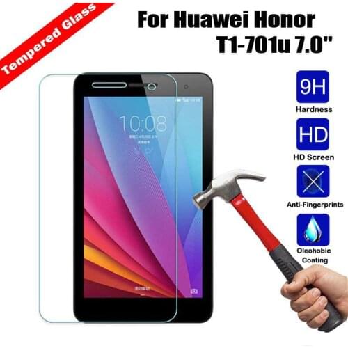 9H Screen Protector for Huawei Mediapad T1 7.0 T1-701u Tempered Glass For Huawei T2 7.0 701w 7 inch Protective Film Guard Glass