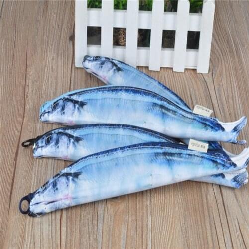 School Pencil Case Fish Chenyu 2016 Kawaii Cute Stationery Office Supplies leather PU Anime Cartoon Multifunction for Student