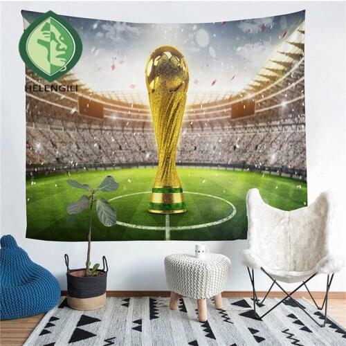 HELENGILI Home Furnishing football Tapestry Wall Hanging Sandy Beach Picnic Throw Rug Blanket Camping Tent Sleeping Pad #SJB
