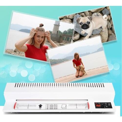 Photo laminator 6 roller 320mm photo laminating machine A3/A4 iron shell glue machine home office paper laminating machine