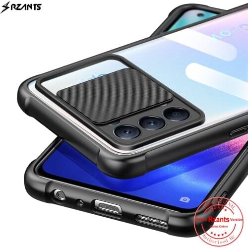 Rzants For Oppo Reno5 Oppo Reno 5 Pro Phone Case Hard [Lens Protection] Hybrid Shockproof Slim Transparent Cover Double Casing