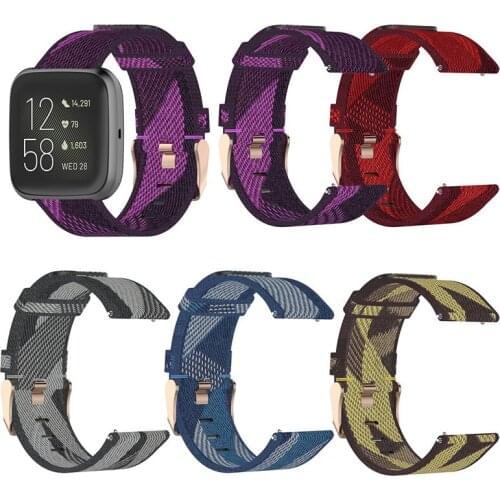 Canvas Band Compatible with Fitbit Versa/Versa 2/Fitbit Versa Lite Classic Canvas&Soft Sport Strap Replacement Wristband