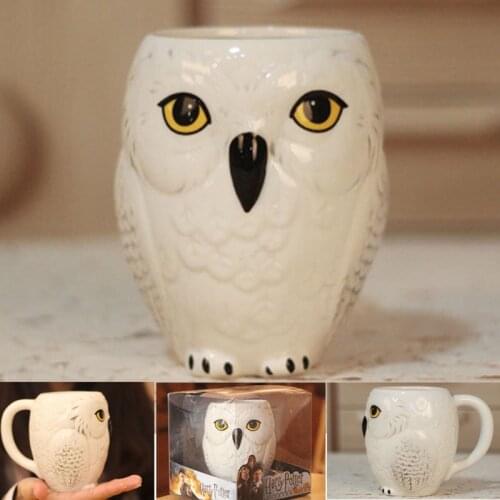 New 300mL Cute Owl Mugs 3D Animal Cups Ceramic Milk Mug Home Decor Coffee Cups Office Porcelain Cup Gifts for Kids Drop Shipping