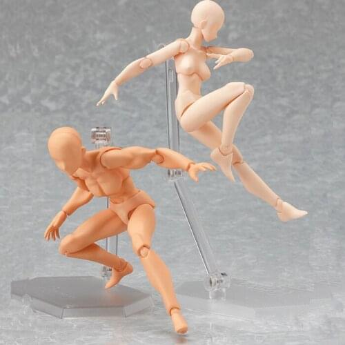 Doll Body Moveable Joints doll man or women naked body with head toy gift doll