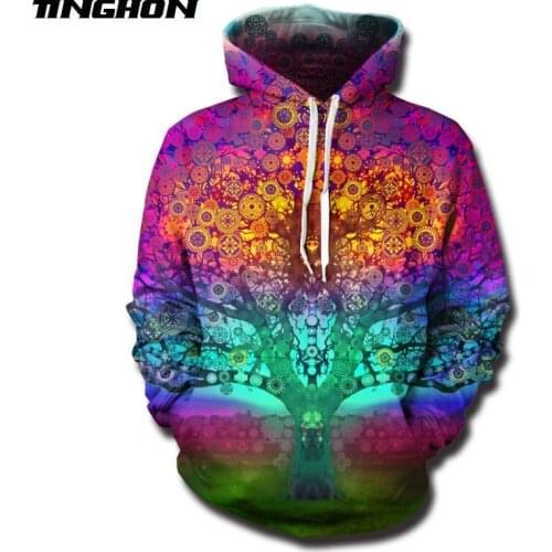 XS-7XL Summer New Fashion Mens Womens T-shirt Trip Tree 3d Print Harajuku Casual Hooded Jacket Hoodies Sweatshirts