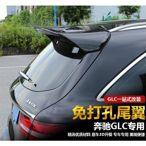 MONTFORD For Mercedes-Benz GLC CLASS W253 X253 GLC200 GLC220 GLC260 GLC250 GLC300 GlC450 ABS Plastic Unpainted Rear Wing Spoiler