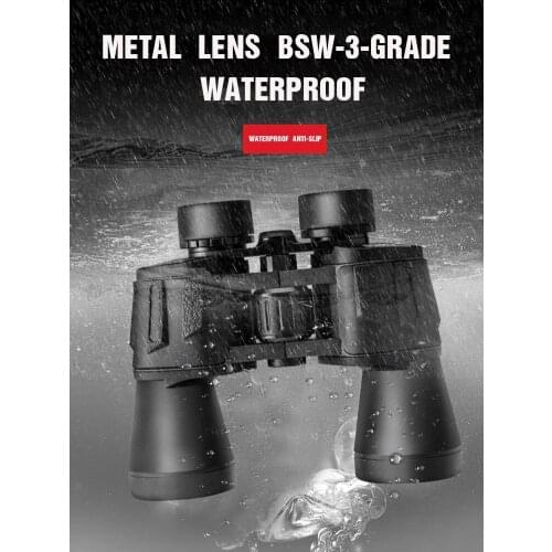20X50 HD Powerful Binoculars Professional Telescope Low Light Night Vision Binocular Long Range BAK4 Waterproof Outdoor Camping