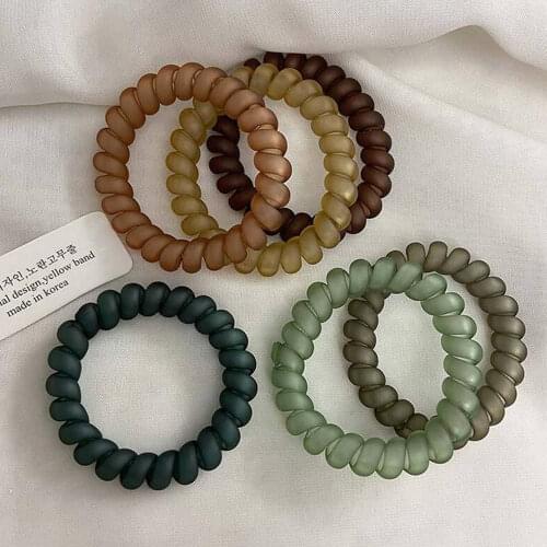 1pcs girl rubber band headdress Headband anti-telephone line hair ring female Korean version hair band rope hair accessories