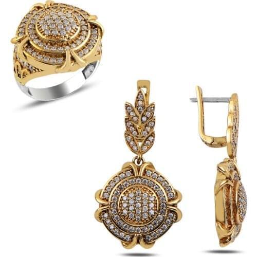 Silver 925 Sterling Zircon Cubic Zirconia Authentic Set