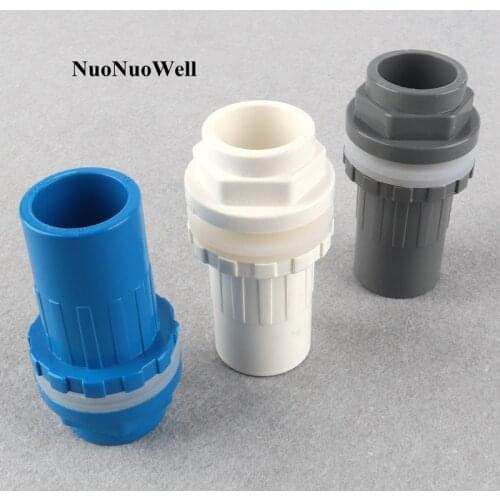 1pc 25mm PVC Pipe Connectors Hi-Quality Inlet Outlet Joints Aquarium Fish Tank Socket Drainage Joints For Aquatic Pet Water Tank