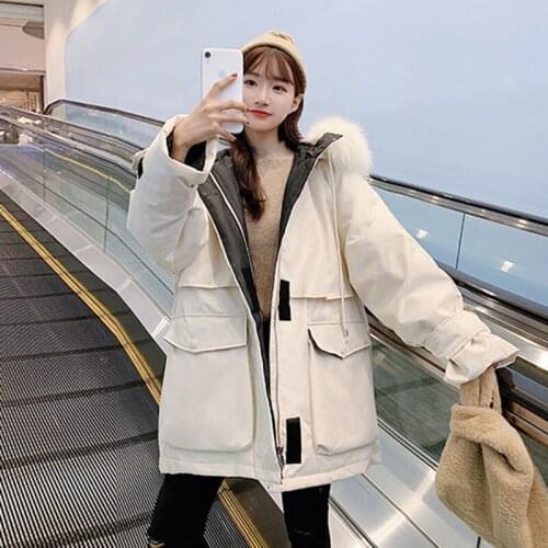 2020 Cotton Thicken Warm Winter Jacket Women Casual Short Parkas Fur Lining Hooded Mujer Coat Winter Women Clothing