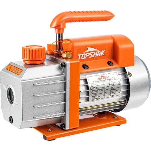 3/4CFM AC Refrigerant Vacuum Pump with Gauges HVAC Refrigeration Home Vacuum Packing Air Condition Automobile Maintenance